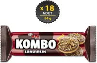 Eti Kombo Lokmalık Bisküvi 84 Gr 18 Adet