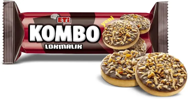 Eti Kombo Lokmalık Bisküvi 84 Gr 18 Adet - 2