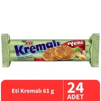 Eti Kremalı Fındıklı Bisküvi 61 Gr 24 Adet