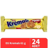Eti Kremalı Muzlu Bisküvi 61 Gr 24 Adet
