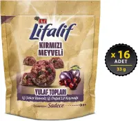 Eti Lifalif Kırmızı Meyveli Yulaf Topları 33 Gr 16 Adet