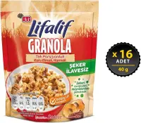 Eti Lifalif Kuru Elmalı Granola 40 Gr 16 Adet (1)