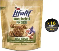 Eti Lifalif Kuru İncirli ve Fındıklı Yulaf Topları 38 Gr 16 Adet - 4