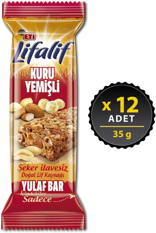 Eti Lifalif Kuru Yemişli Yulaf Bar 35 Gr 12 Adet - 4