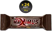 Eti Maximus Karamelli Yer Fıstıklı Nuga Bar 36 Gr 24 Adet (1)