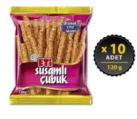 Eti Susamlı Çubuk Kraker 120 Gr 10 Adet