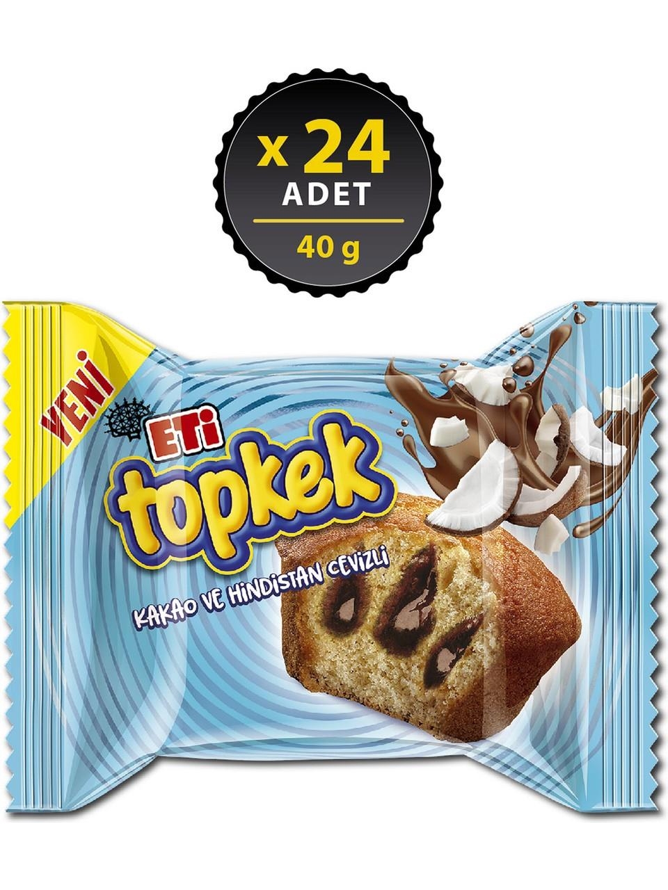 Eti Topkek Hindistan Cevizli 40 Gr 24 Adet