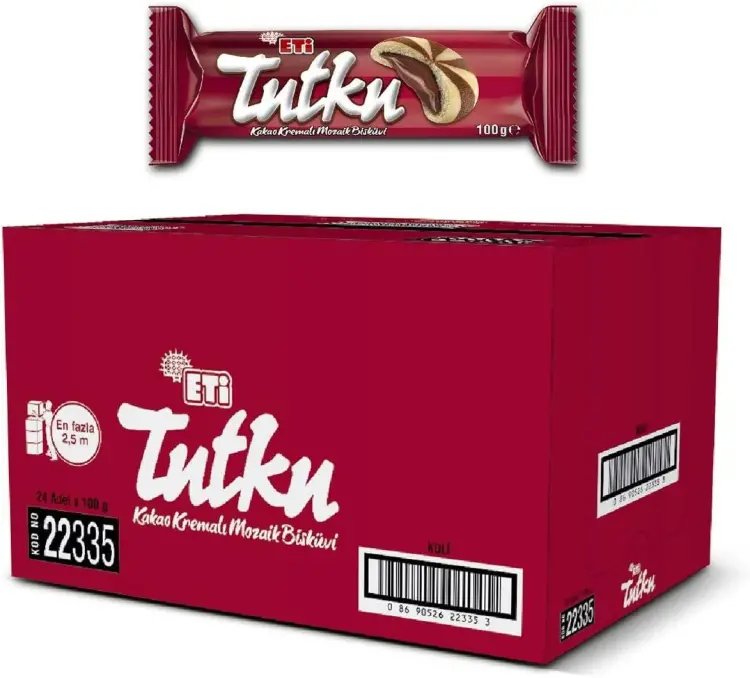 Eti Tutku Kakao Kremalı Mozaik Bisküvi 100 Gr 24 Adet - 1