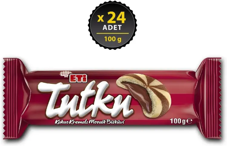 Eti Tutku Kakao Kremalı Mozaik Bisküvi 100 Gr 24 Adet - 3