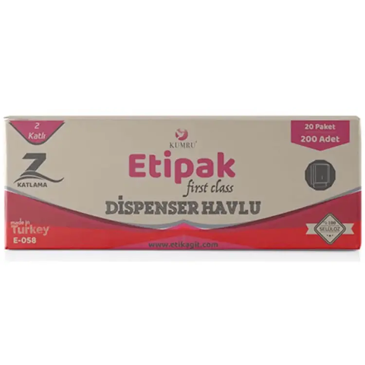 Etipak Z Katlama Dispenser Havlu 200 Lü x 20 Paket - 1