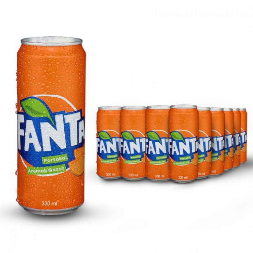 Fanta Portakal Kutu 330 Ml 24 Lü