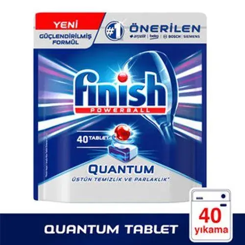 Finish Quantum Bulaşık Makinesi Deterjanı Tablet 40 Lı - 1