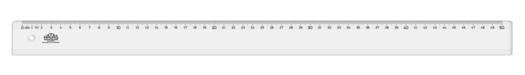 Hatas Cetvel Plastik Büro Tipi Geniş 50 Cm 