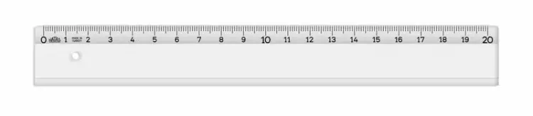 Hatas Öğrenci Cetveli Ekonomik Neon Şeffaf 20 Cm - Hatas