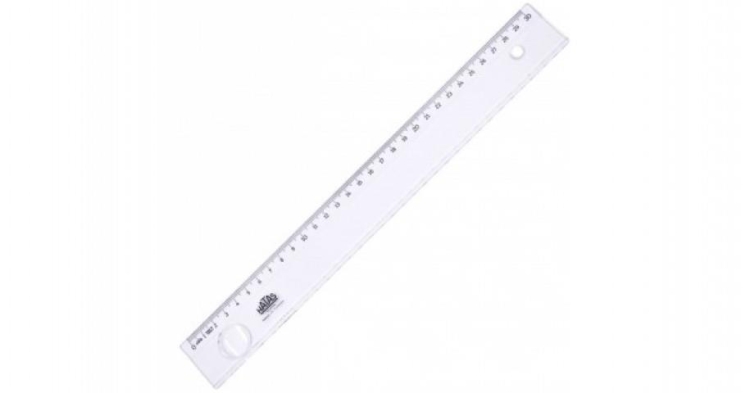 Hatas Öğrenci Cetveli Ekonomik Şeffaf 30 Cm 