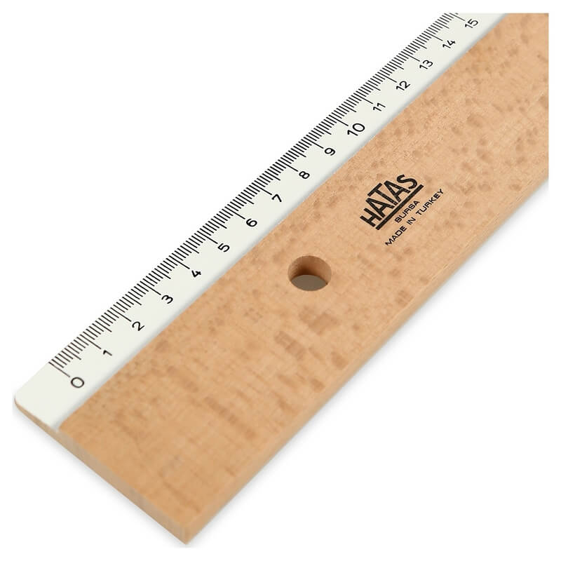 Hatas Tahta Cetvel Beyaz Laklı 100 Cm