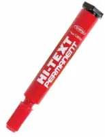 Hi-Text Koli Kalemi Marker Yuvarlak Uç Kırmızı 830 PBK