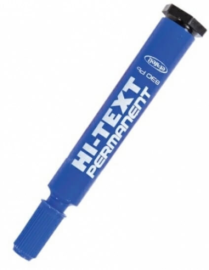 Hi-Text Koli Kalemi Marker Yuvarlak Uç Mavi 830 PBM