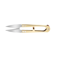 Horsehead Atbaş Golden Eagle Metal - Yaylı - Parmaksız İplik Temizleme Makası D-225 - Mercan Makas