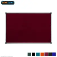 İnter Duvara Monte Çuhalı Bordo Pano 60x120 Cm INT-557-B