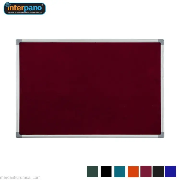 İnter Duvara Monte Çuhalı Bordo Pano 60x90 Cm INT-556-B - 1
