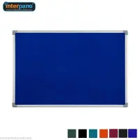 İnter Duvara Monte Çuhalı Mavi Pano 90x180 Cm INT-559-M
