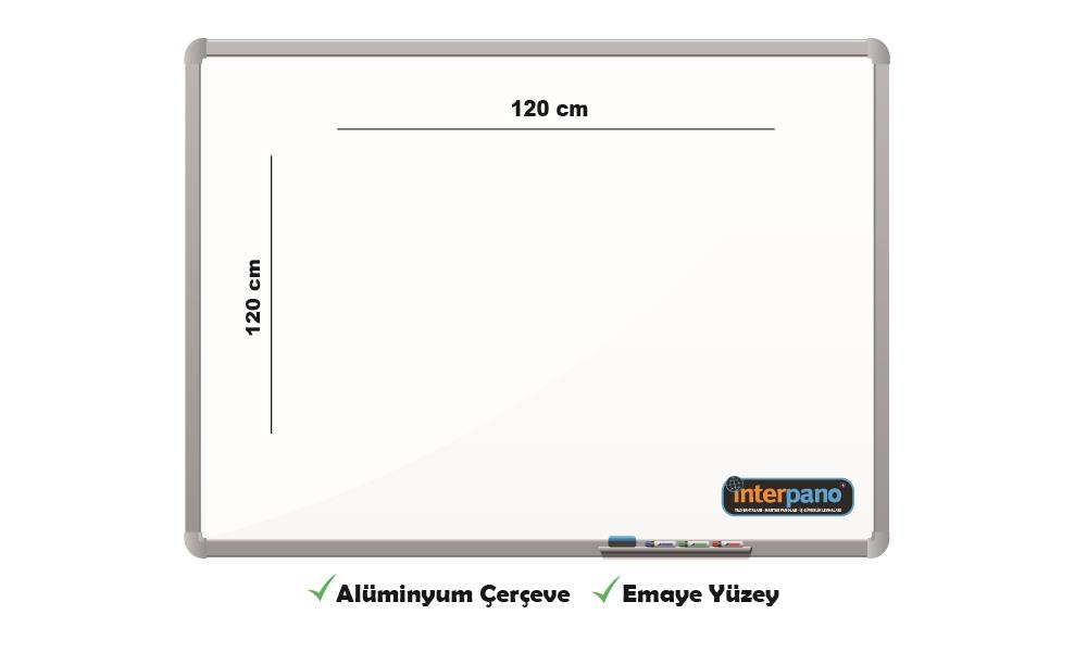 İnter Duvara Monte Yazı Tahtası Emaye Yüzey 120x120 Cm INT-683