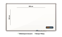 İnter Duvara Monte Yazı Tahtası Emaye Yüzey 120x180 Cm INT-693 - İnter Pano