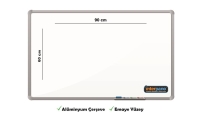 İnter Duvara Monte Yazı Tahtası Emaye Yüzey 60x90 Cm INT-821 - İnter Pano