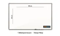 İnter Duvara Monte Yazı Tahtası Emaye Yüzey 60x90 Cm INT-821