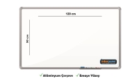 İnter Duvara Monte Yazı Tahtası Emaye Yüzey 90x120 Cm INT-684 - İnter Pano