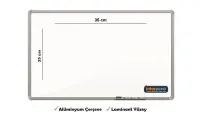 İnter Duvara Monte Yazı Tahtası Laminant Yüzey 25x35 Cm INT-580