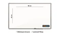 İnter Duvara Monte Yazı Tahtası Laminant Yüzey 45x60 Cm INT-583