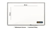 İnter Duvara Monte Yazı Tahtası Laminant Yüzey 60x90 Cm INT-585