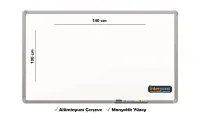 İnter Duvara Monte Yazı Tahtası Manyetik Yüzey 100x140 Cm INT-603-2