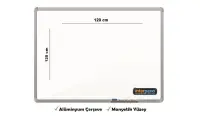 İnter Duvara Monte Yazı Tahtası Manyetik Yüzey 120x120 Cm INT-603 - 2