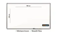 İnter Duvara Monte Yazı Tahtası Manyetik Yüzey 120x150 Cm INT-604 - 2