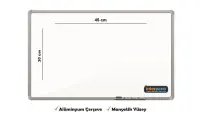 İnter Duvara Monte Yazı Tahtası Manyetik Yüzey 30x45 Cm INT-600-2