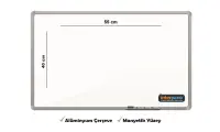 İnter Duvara Monte Yazı Tahtası Manyetik Yüzey 40x55 Cm INT-637