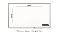 İnter Duvara Monte Yazı Tahtası Manyetik Yüzey 45x60 Cm INT-600