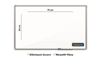 İnter Duvara Monte Yazı Tahtası Manyetik Yüzey 50x70 Cm INT-600-1 - İnter Pano