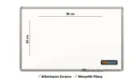 İnter Duvara Monte Yazı Tahtası Manyetik Yüzey 60x90 Cm INT-601