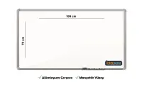 İnter Duvara Monte Yazı Tahtası Manyetik Yüzey 70x100 Cm INT-601-1