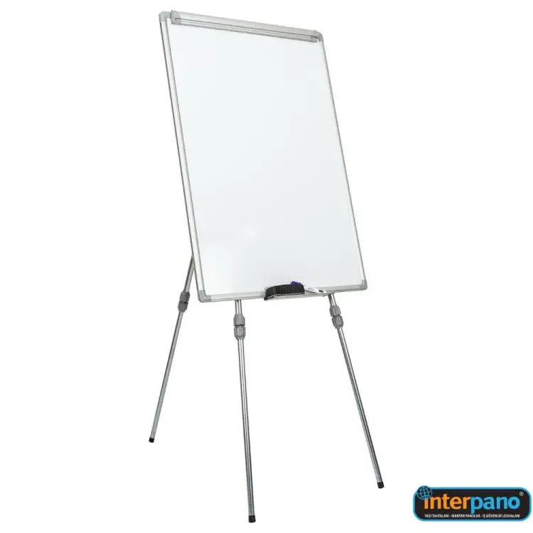 İnter Teleskopik Ayaklı - Flip Chart Yazı Tahtası Laminant Yüzey 50x70 Cm INT-627F - 1