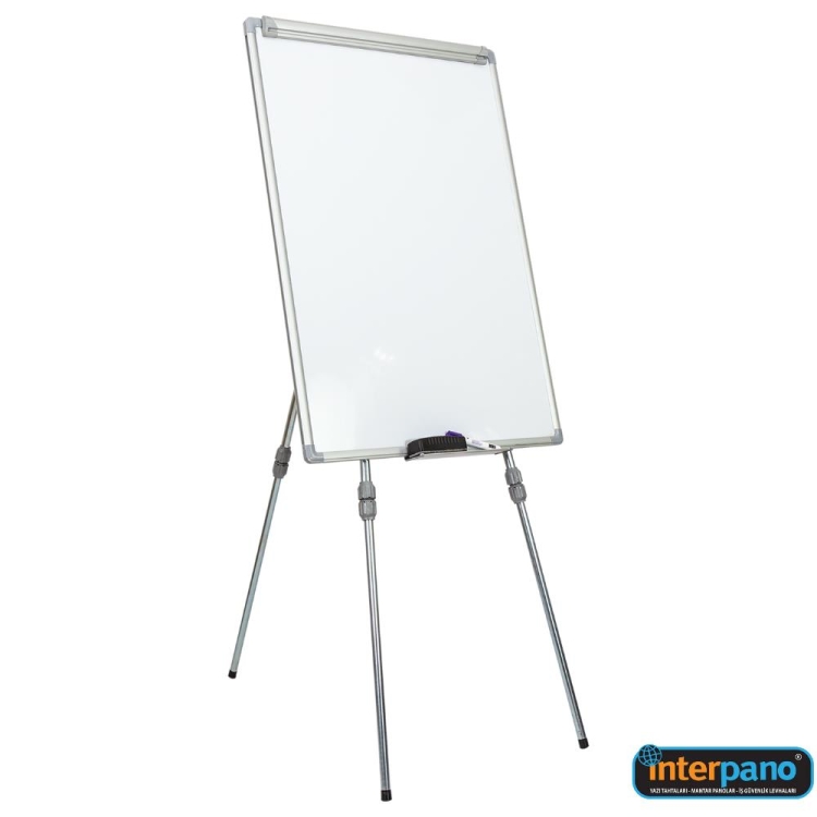 İnter Teleskopik Ayaklı - Flip Chart Yazı Tahtası Laminant Yüzey 60x90 Cm INT-622-F 