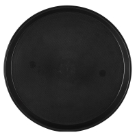 Kaymaz Yüzeyli Tepsi Yuvarlak Siyah 35.5 Cm - Mercan
