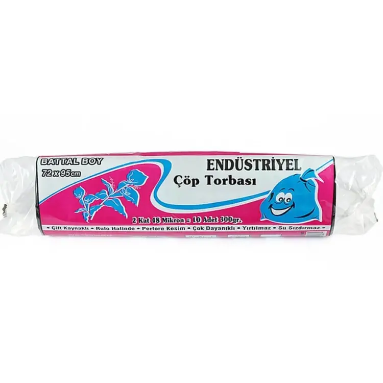 Kazanç Endüstriyel Battal Mavi Çöp Torbası 72x95 Cm 10 Lu 20 Paket - 1
