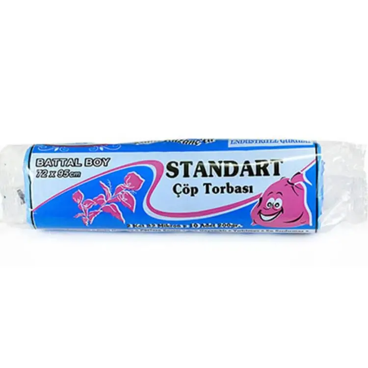 Kazanç Standart Battal Siyah Çöp Torbası 72x95 Cm 10 Lu 20 Paket - 1