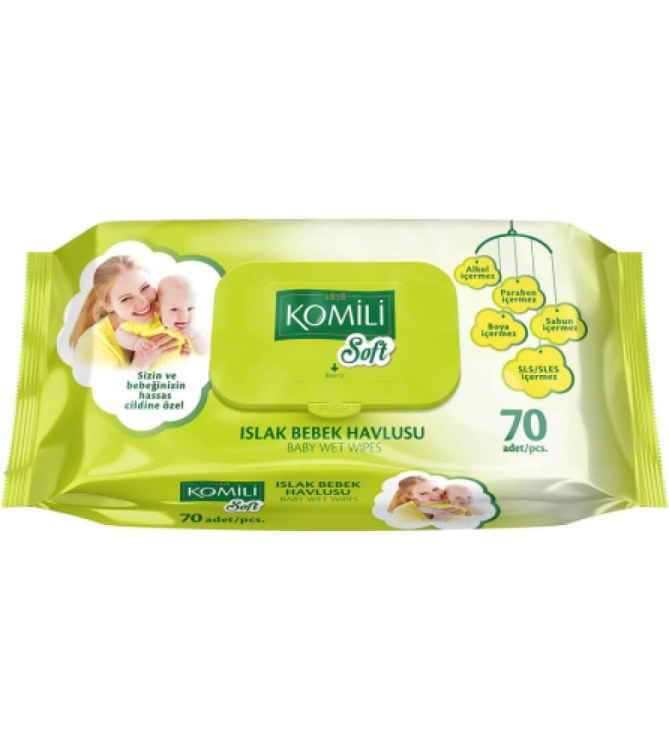 Komili Soft Islak Mendil Bebek Havlusu 70 Li 
