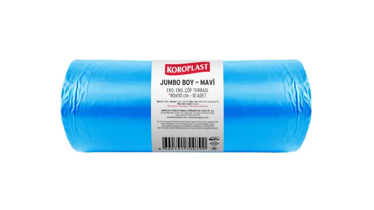 Koroplast Ağır Sanayi Çöp Torbası Jumbo 80x110 Cm Mavi 800 Gr - 1